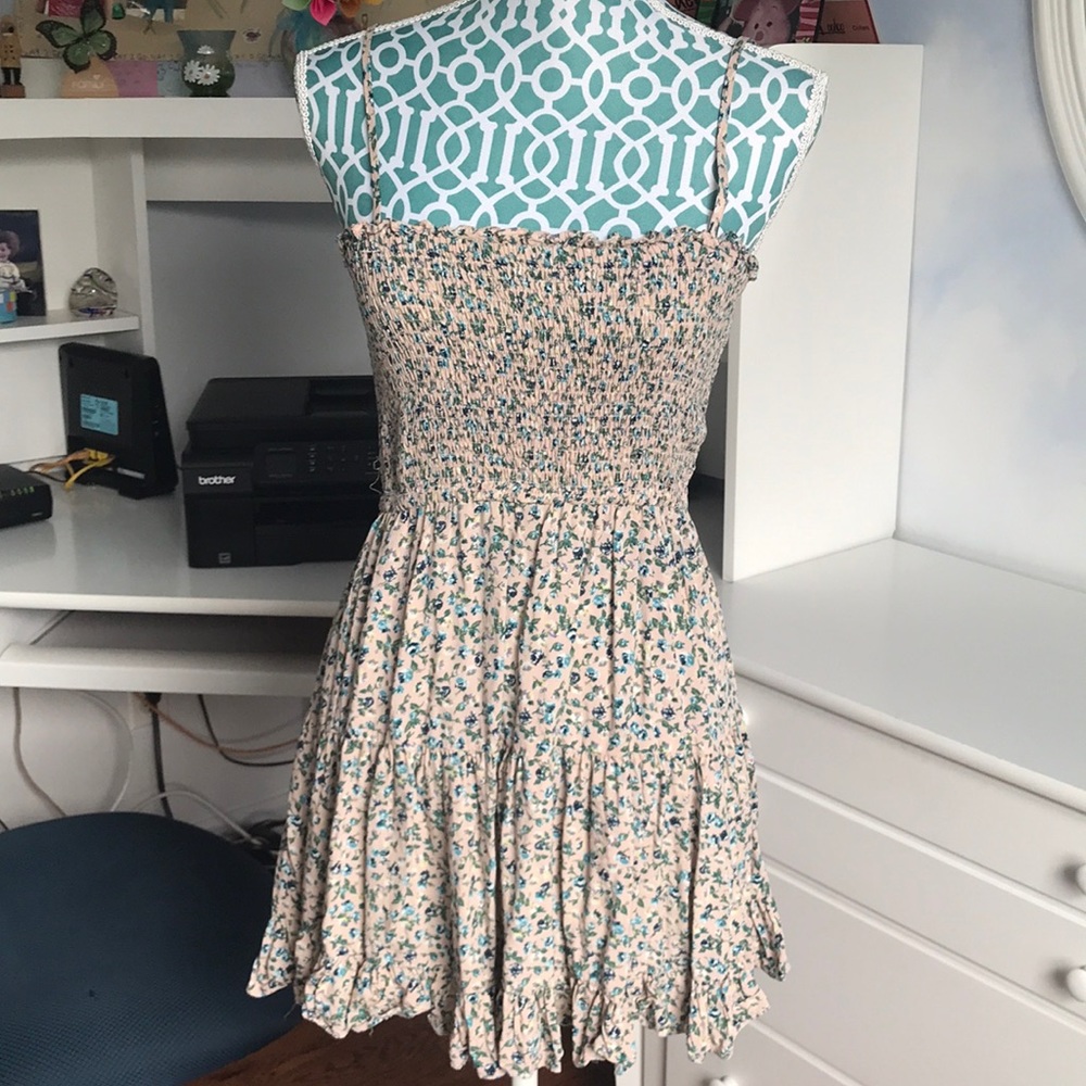 Pink floral dress
